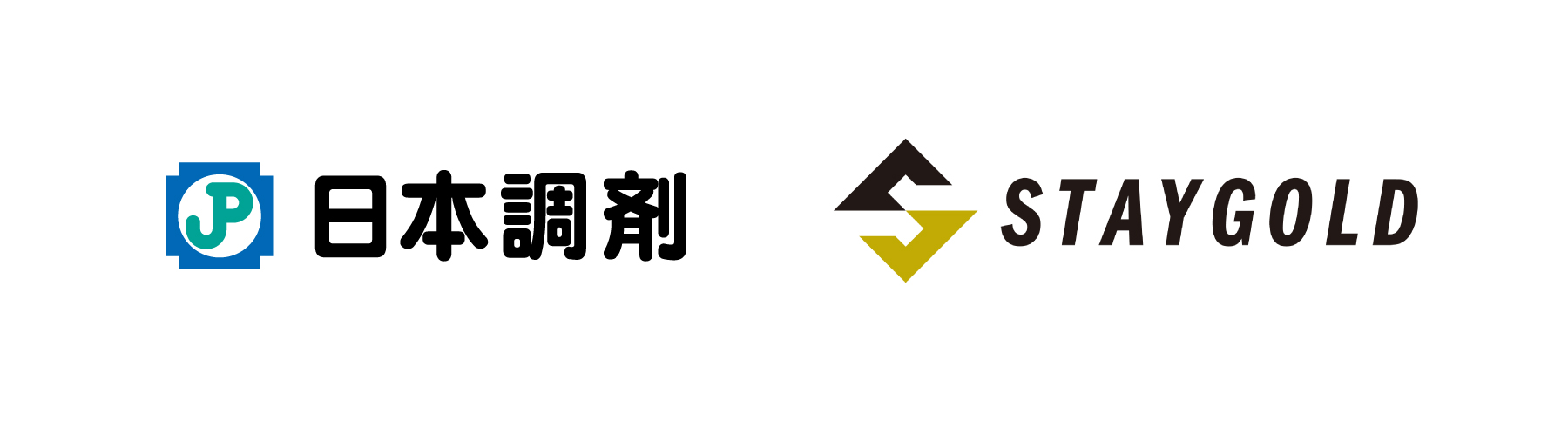 日本調剤のロゴとSTAYGOLDのロゴ