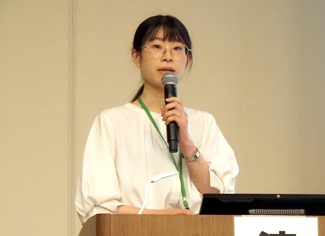 口頭発表で最優秀賞を受賞した社員②